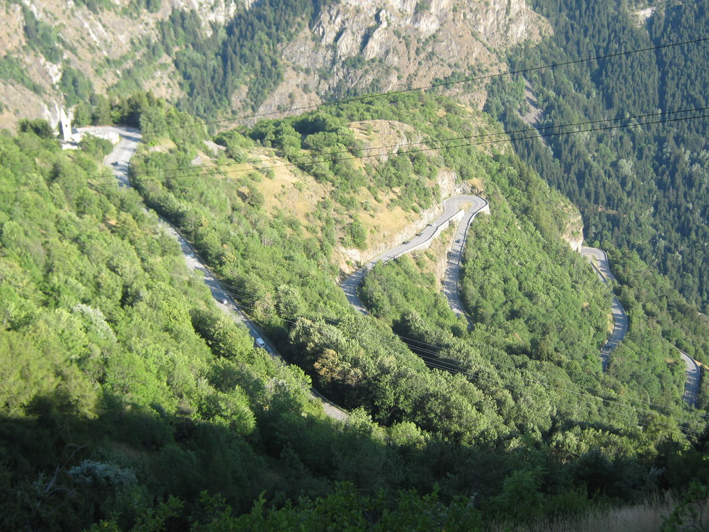 serpentíny Alp d Huez